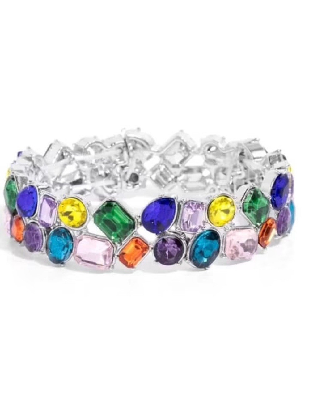 New Multi-Color Crystal Stretch Bracelet